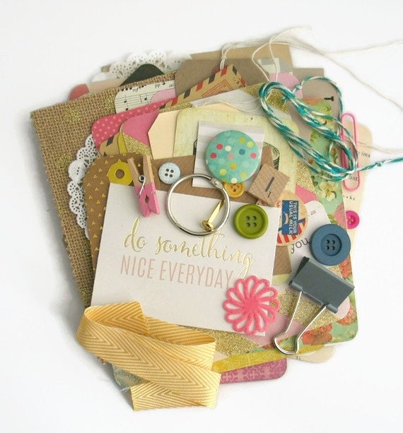 CLEARANCE SALE DIY Journal Kit Junk Journal by thejellybeanstudio