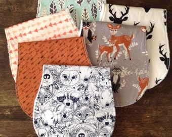 Burp Cloths-Burp Cloth Boy-Burp Cloth Set-Deer Head Burp Cloth-Baby Gift-Burp Cloth-Burp Cloth Girl-Woodland Burp Cloth-Arrow Burp Cloths-