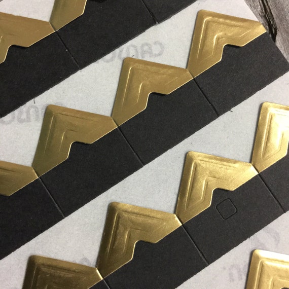 Gold Adhesive Photo Corners set of 36