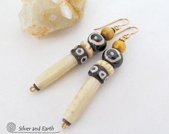 African Earrings, Tribal Earrings, African Jewelry, Ethnic Earrings, Boho Earrings, Boho Chic Tribal Jewelry, Unique Handmade Beaded Jewelry