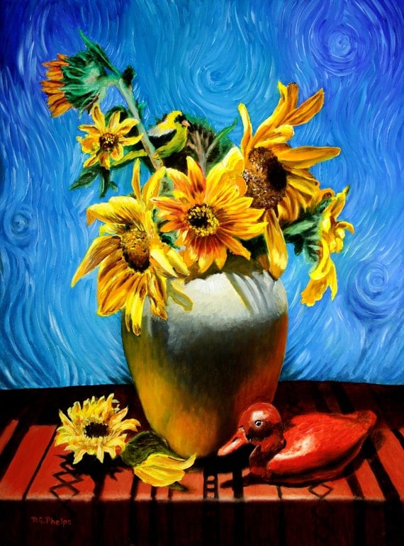 sunflower art van gogh sunflowers van gogh art realism