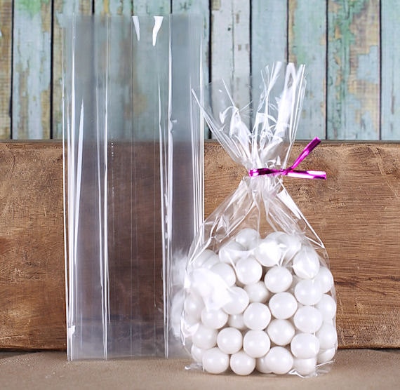 Bulk Cellophane Bags, Small Cellophane Bags, Candy Buffet Bags, Clear