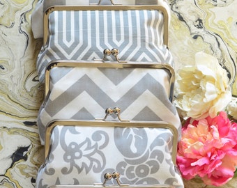Wedding Purses Personalized Bridesmaid Gift Idea Clutch Set Clutches Gift Bachelorette Bridal Party Gift Bags Customize Handbags Monogram