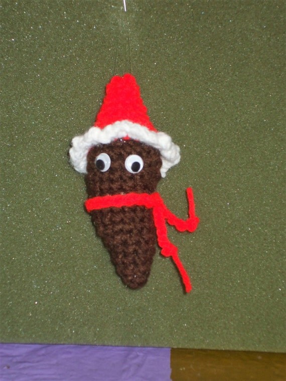 crocheted christmas poo mr hankey ornament crocheted christmas poo mr hankey ornament