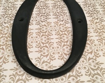 Vintage Metal Number 0 zero Home Decor House Number