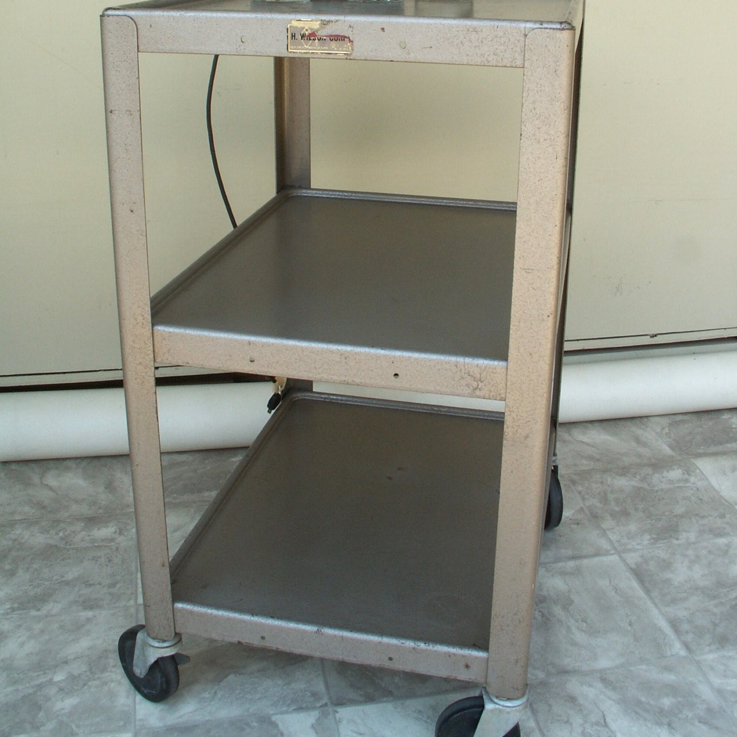 Vintage Overhead Projector Metal Cart by LOOKINGforYESTERDAY