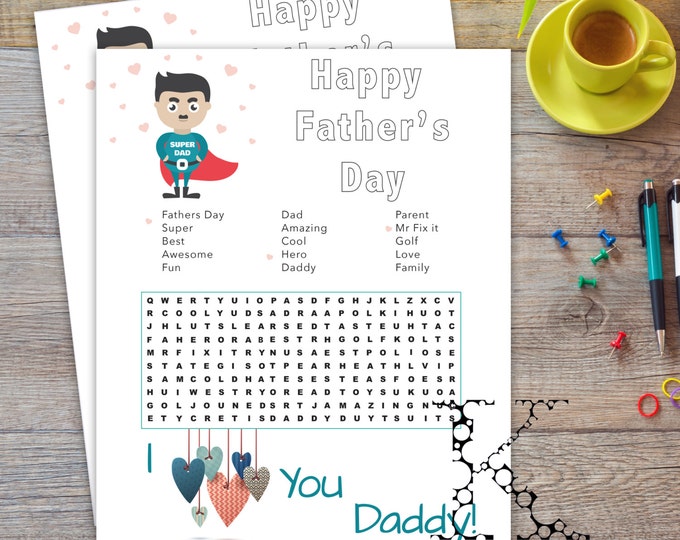 Father's day word search