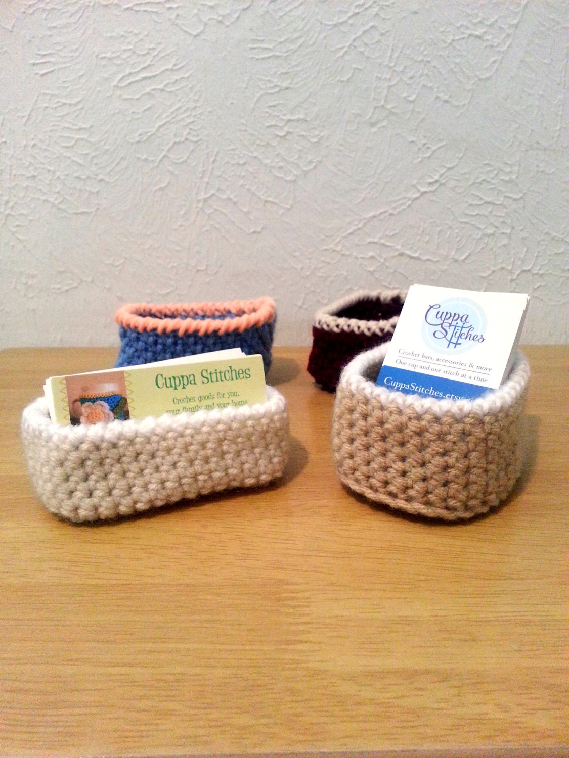 Business Card Holder Crochet Box Craft Fair Supply Business
