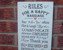 Popular items for marriage  rules  on Etsy