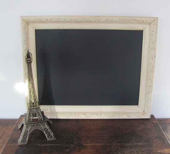 Vintage White Framed Chalkboard 5