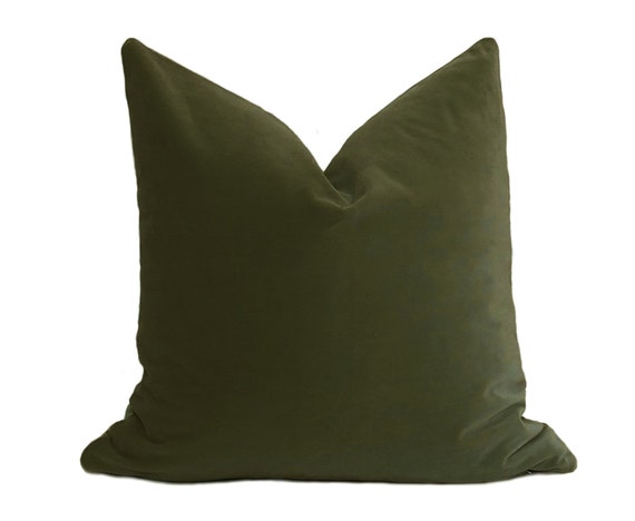 olive green pillows