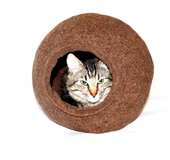  Cat Bed Cat Cave  Cat House Handmade 100% Wool