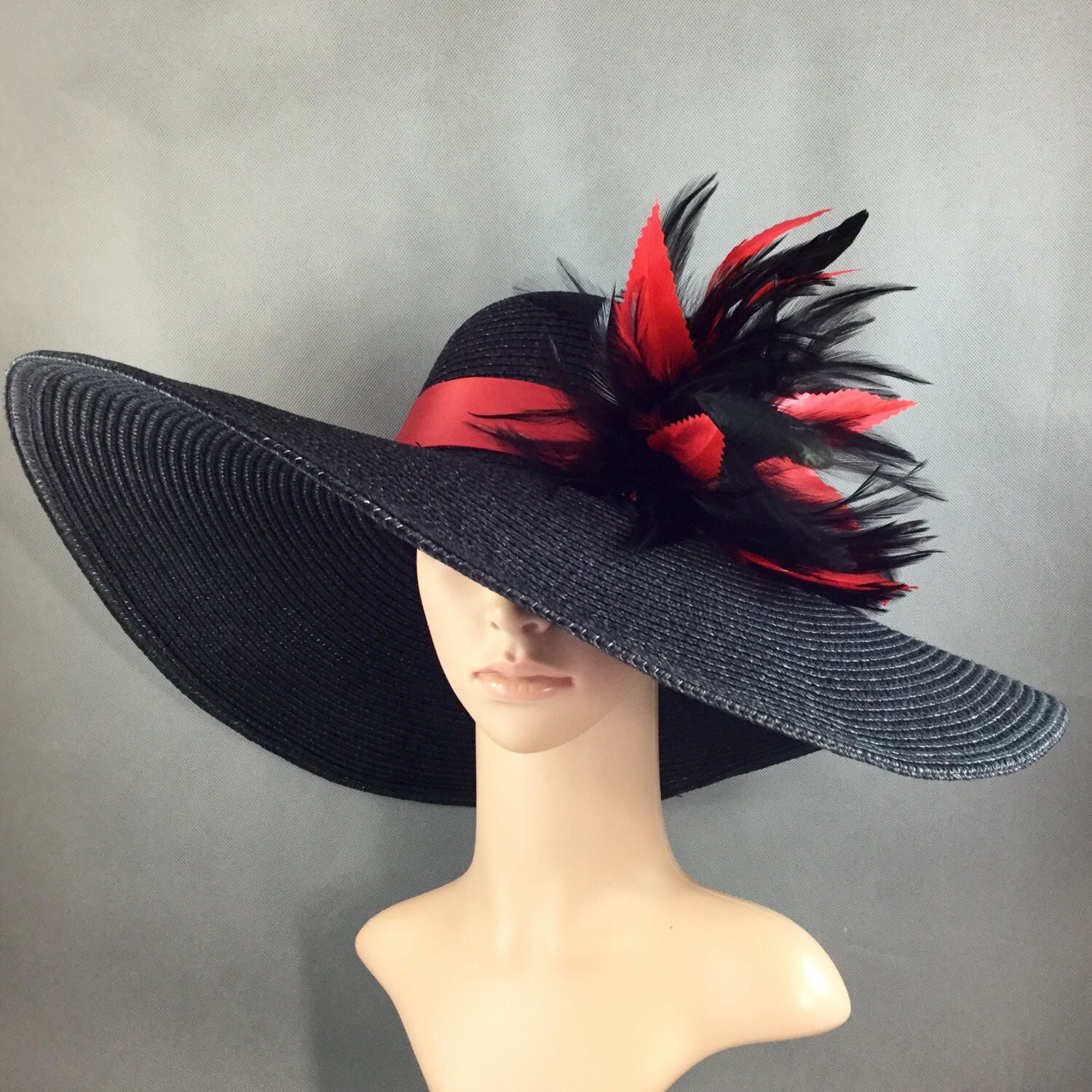 Red Derby Hat Fascinator