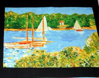 Fabric Panel Monet Tribute to Monet Fabric Cotton Classics Panel 8 Monet Prints
