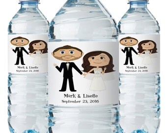 Wedding Water Bottle Labels, Wedding Bottle Labels, Custom Water Bottles, Wedding Water Bottle, Personalize Water Bottle Labels, Water Label