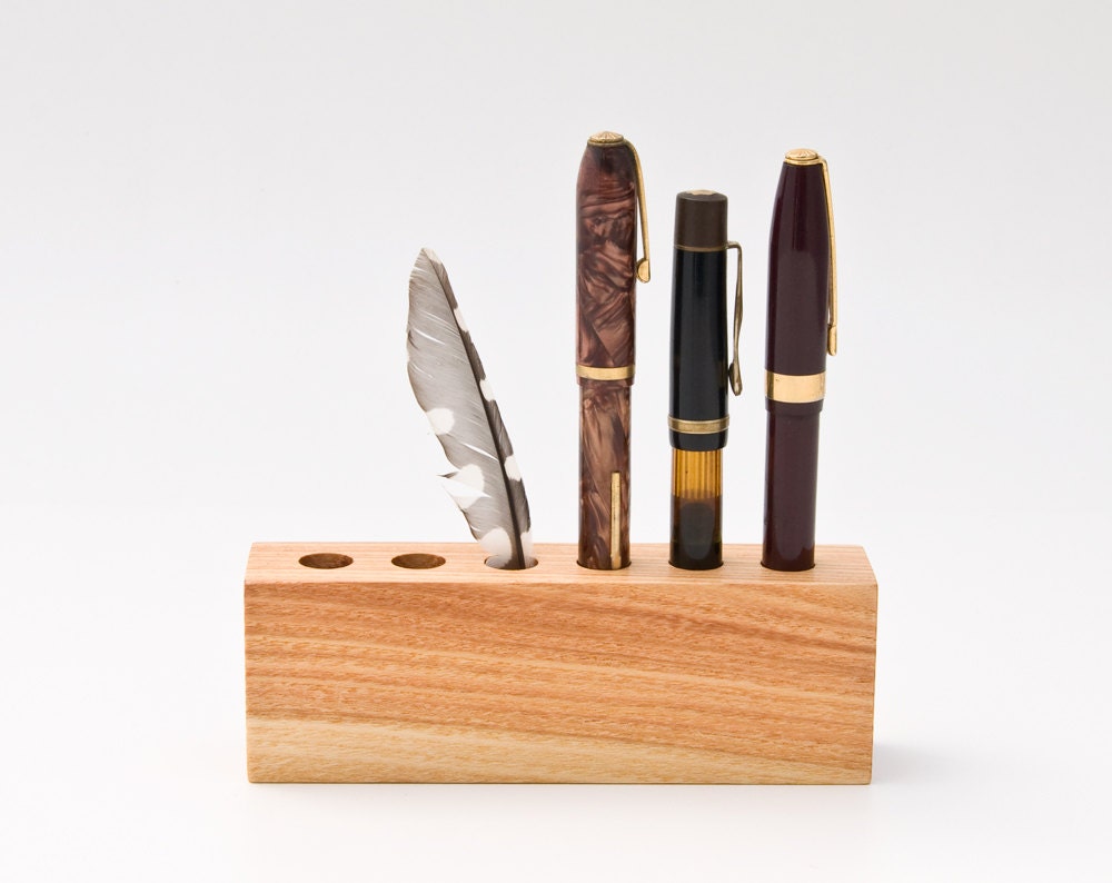 Fountain Pen Holder Wood Pen Holder Desk Organizer Pen