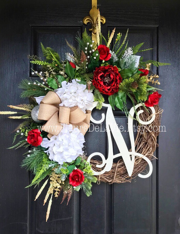 NEW! Christmas Wreath for Front Door, Christmas Wreaths, Holiday Door