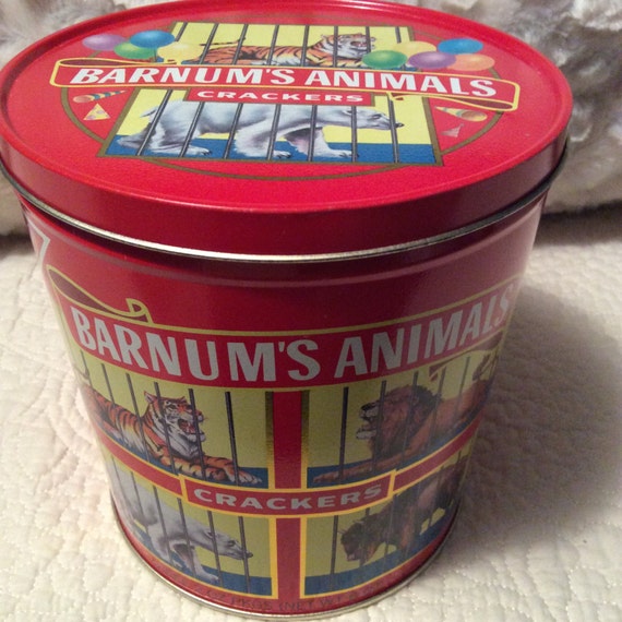 Vintage Barnum's ANIMAL CRACKERS Tin by curlygirlboutique on Etsy