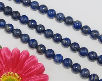 natural Lapis lazuli 12mm round Loose Beads