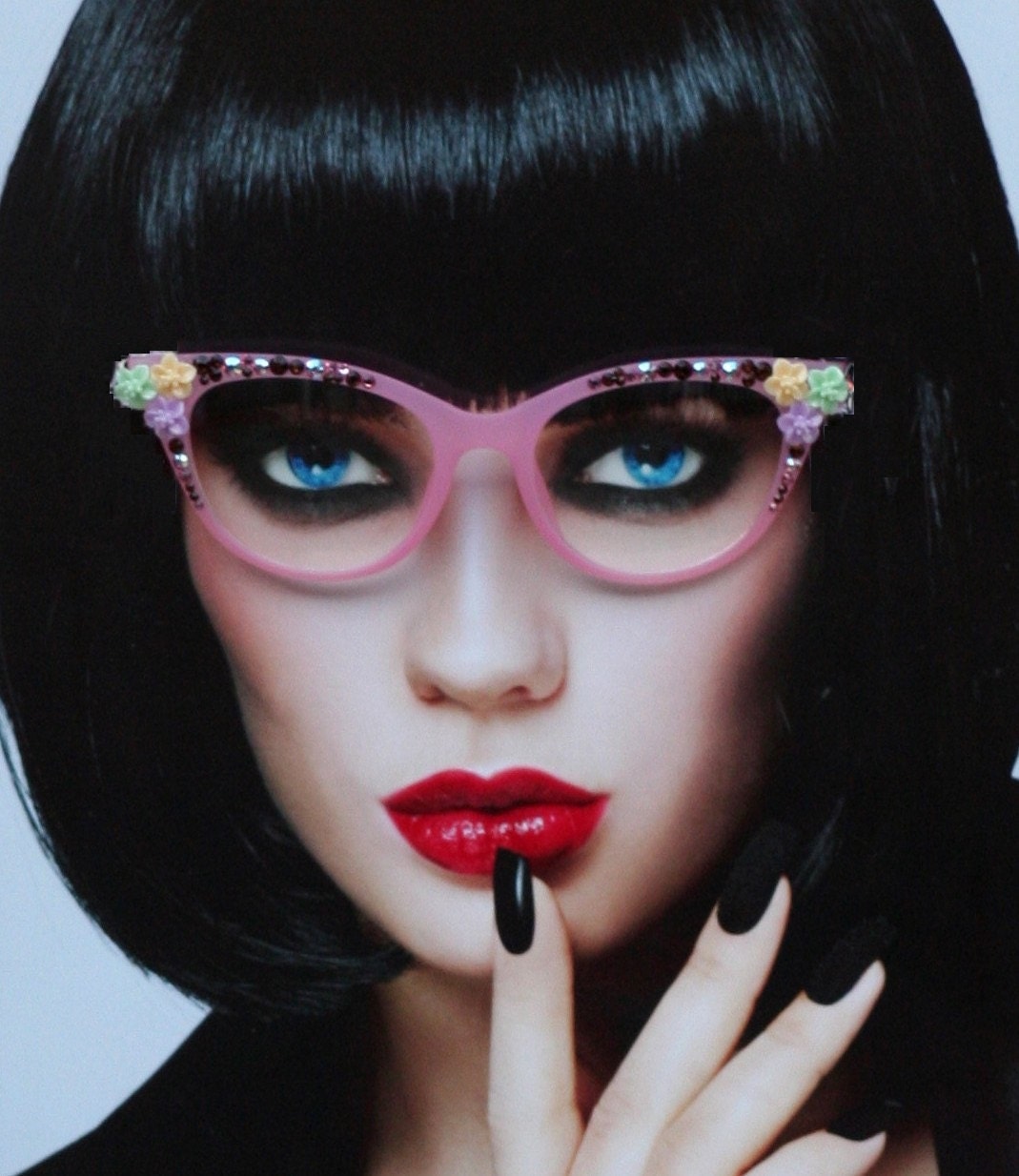 Bling Eyewear Pastel Frosted Acrylic Clear Lens Frames with