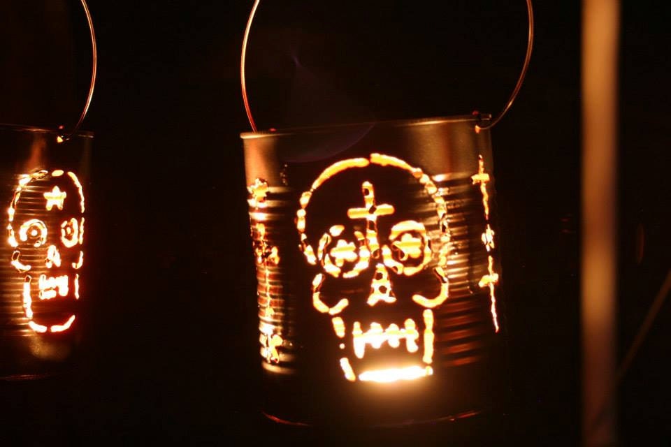 Day of the Dead Skull Lantern