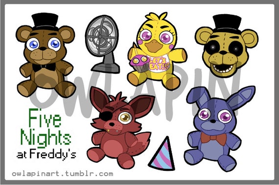 Five Nights At Freddy's Sticker Sheet