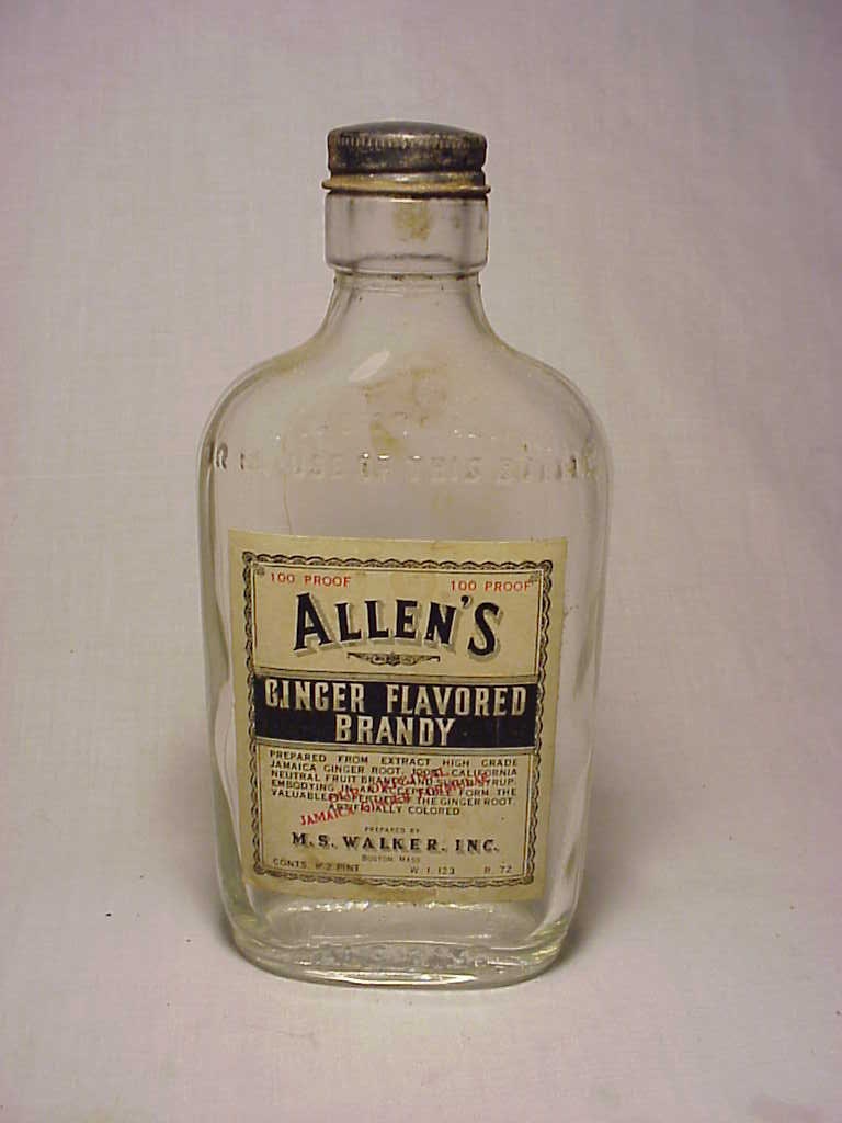 1945 Allen's Ginger Flavored Brandy prepared by Bottlessoldcheap
