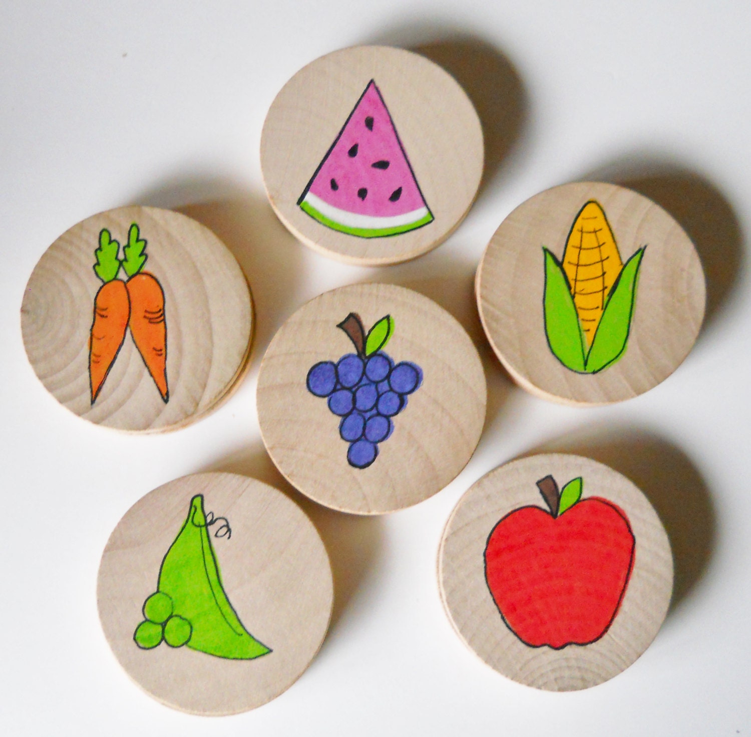 Jumbo Memory Game Fruits & Vegetables waldorf toys games