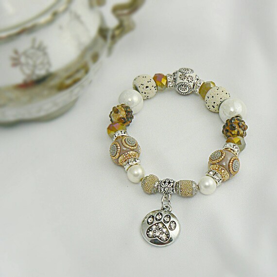 Paw Print Bracelet Animal Rescue Jewelry Animal Bracelet