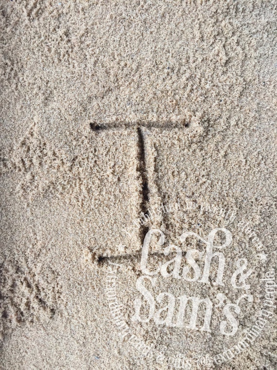 Items similar to Printable Sand Letter I Beach Letters Sand