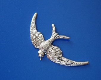 2- Ox Silver over Brass Stamping Jewelry Findings Jewelry Ornament no Hole.