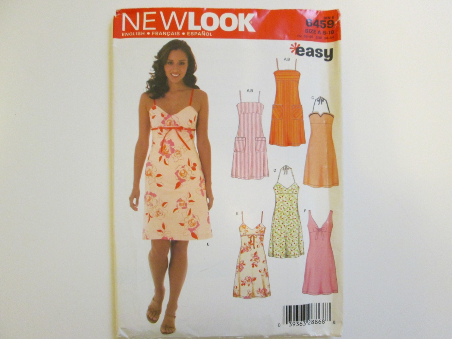 6459 Simplicity New Look Cute Summer Dress Patterns Sz 8 18