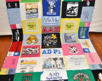 sorority tshirt quilt