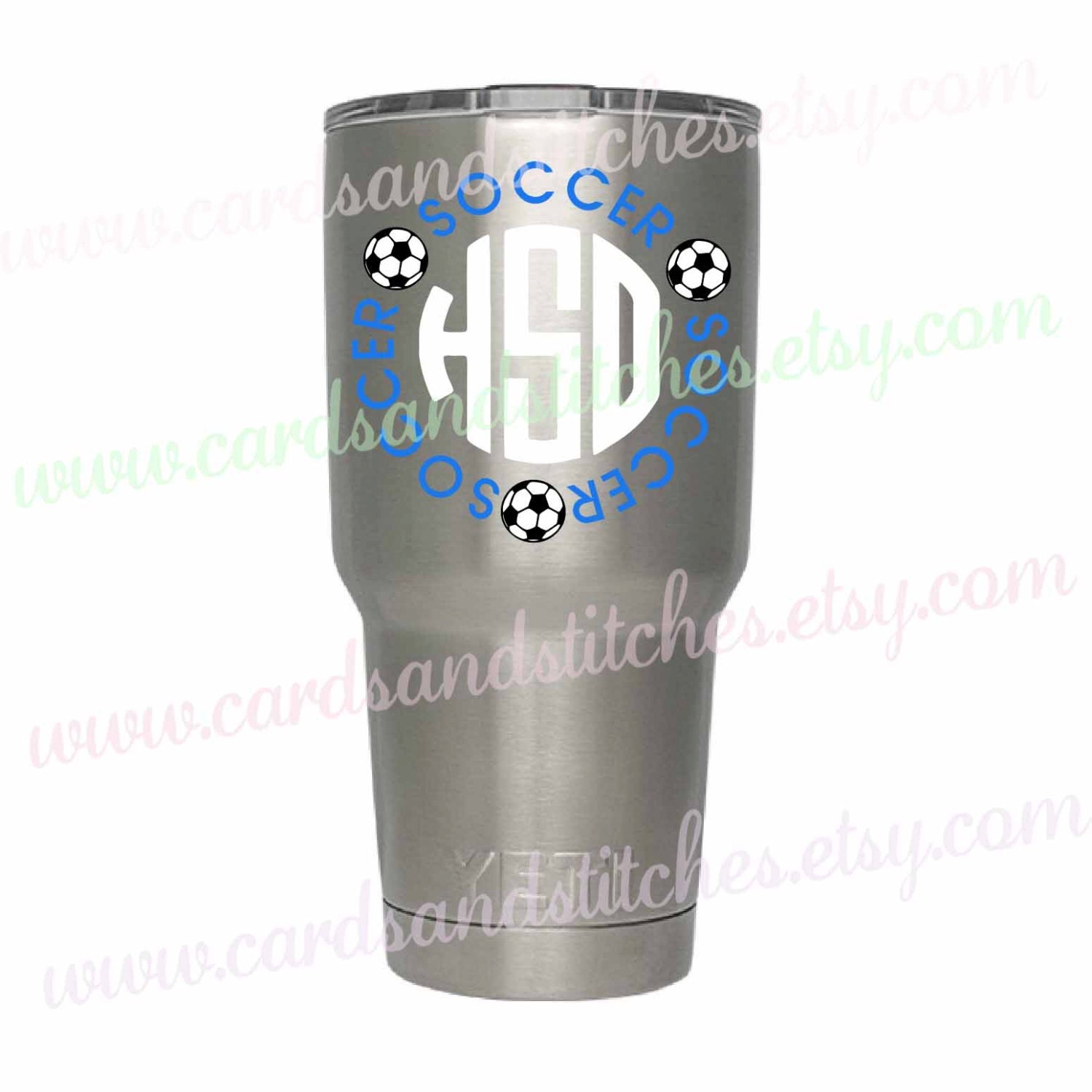 Sports Decal Vinyl Decal Custom Sports Decal Monogram