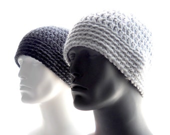 CROCHET PATTERN: The Chunky Guy Beanie for Men, Crochet Hat Pattern, Instant Download PDF