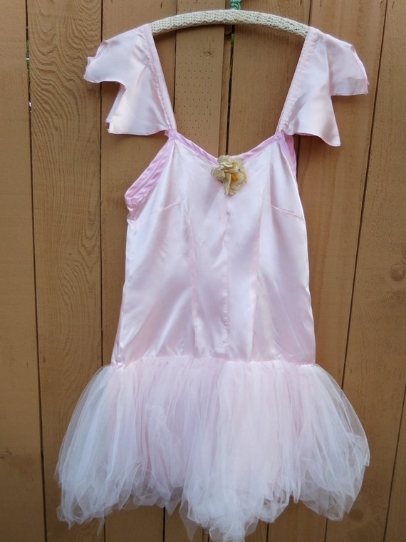 Vintage Ballet Ballerina Tutu Costume Soft Pink W Shabby 