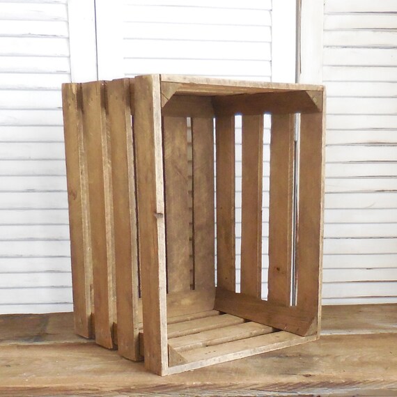 Rustic Orchard Crate Wooden Apple Crate