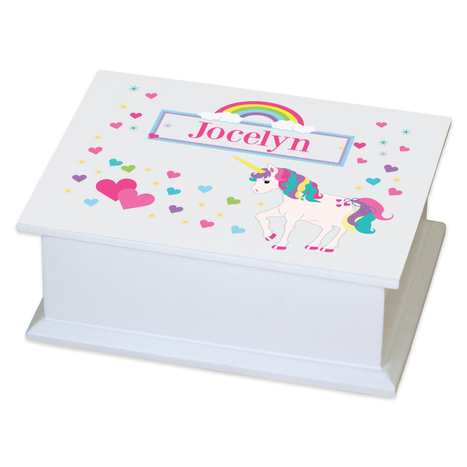 Personalized Unicorn Jewelry Box for Girls Custom by MyBambino
