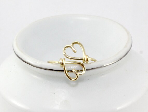 wire heart ring wire heart ring