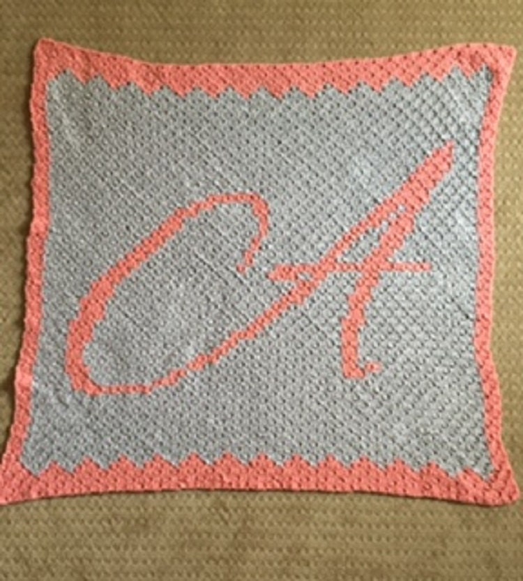 C2C Graph, Letter A, Baby Blanket, C2C Graph, & Written Word Chart