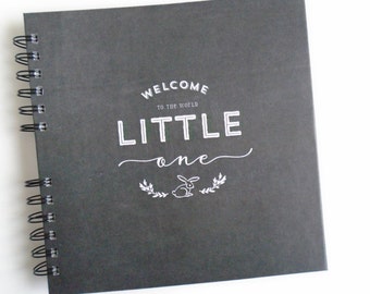 Baby Book | Baby Memory Album | Chalkboard Wire Bound Baby Memory Book Keepsake Album