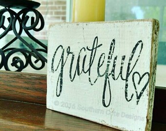 Wall Signs For Home grateful sign | etsy Wall Signs For Home grateful sign | etsy