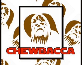 Chewbacca Star Wars SVG cutting file-Cricut-Silhouette