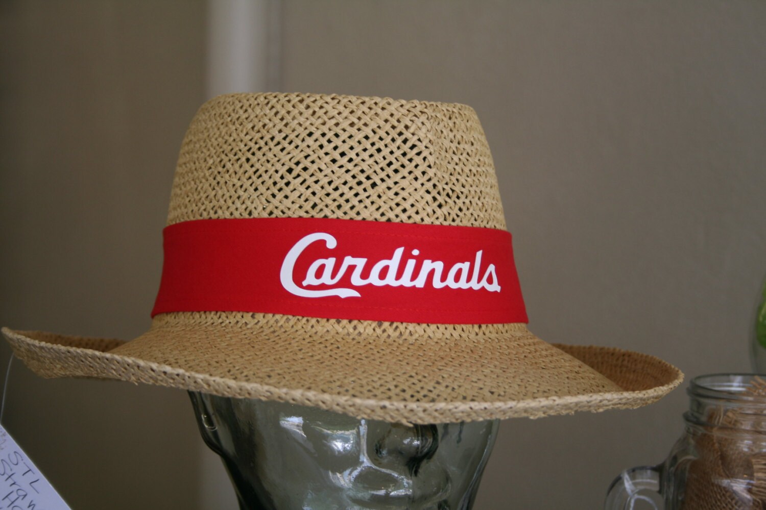 st louis cardinals straw hat