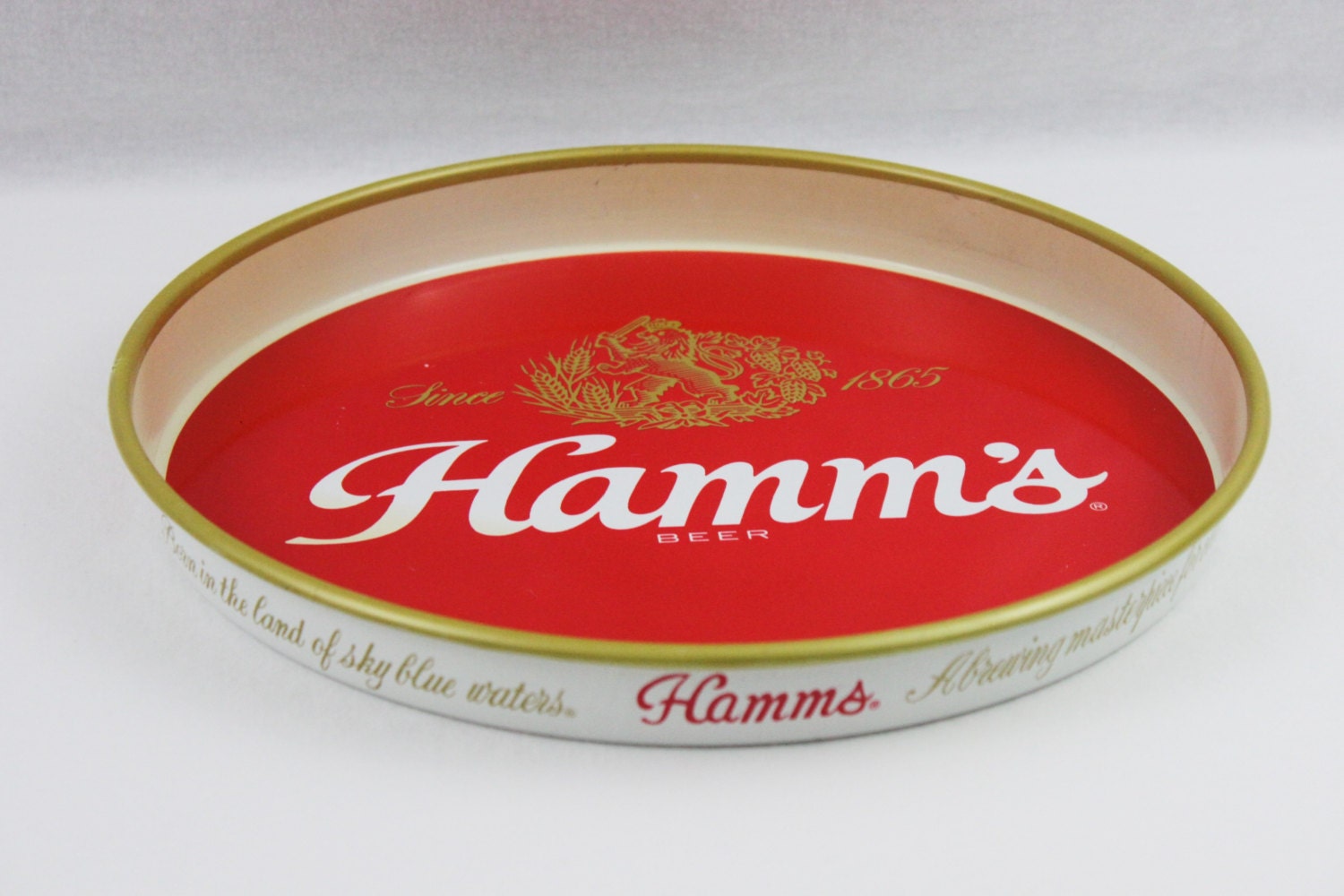 Vintage 1970s Hamm’s Beer Tray, Serving Tray