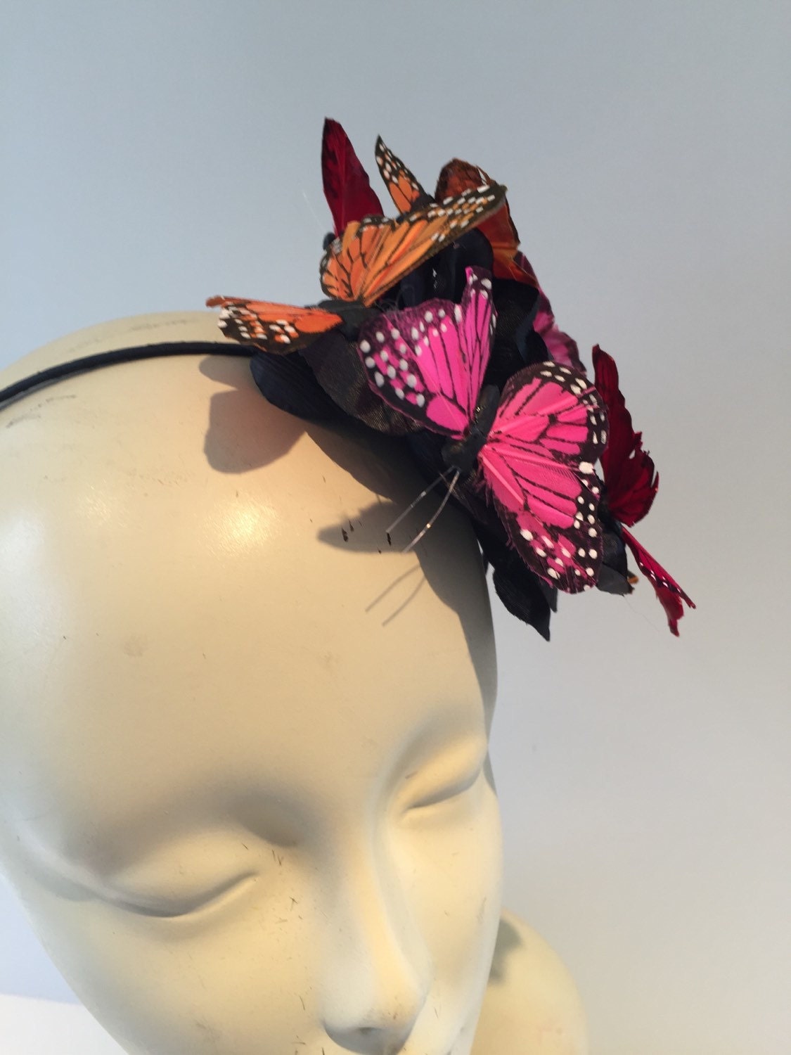 Butterfly Fascinator Flower Fascinator Butterfly Headdress