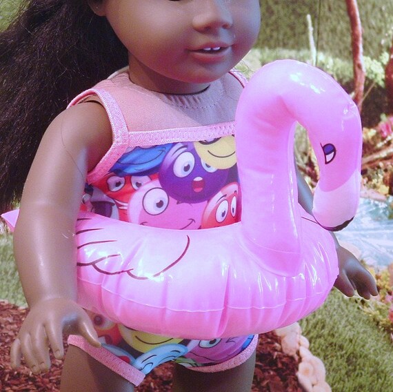 Pink Flamingo Pool Float for American Girl Dolls