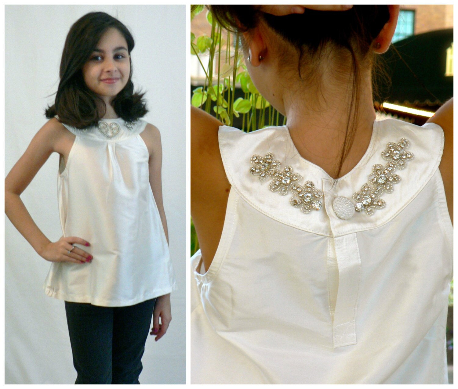 Round Collar Yoke / Neck PDF Sewing Pattern The Kitty