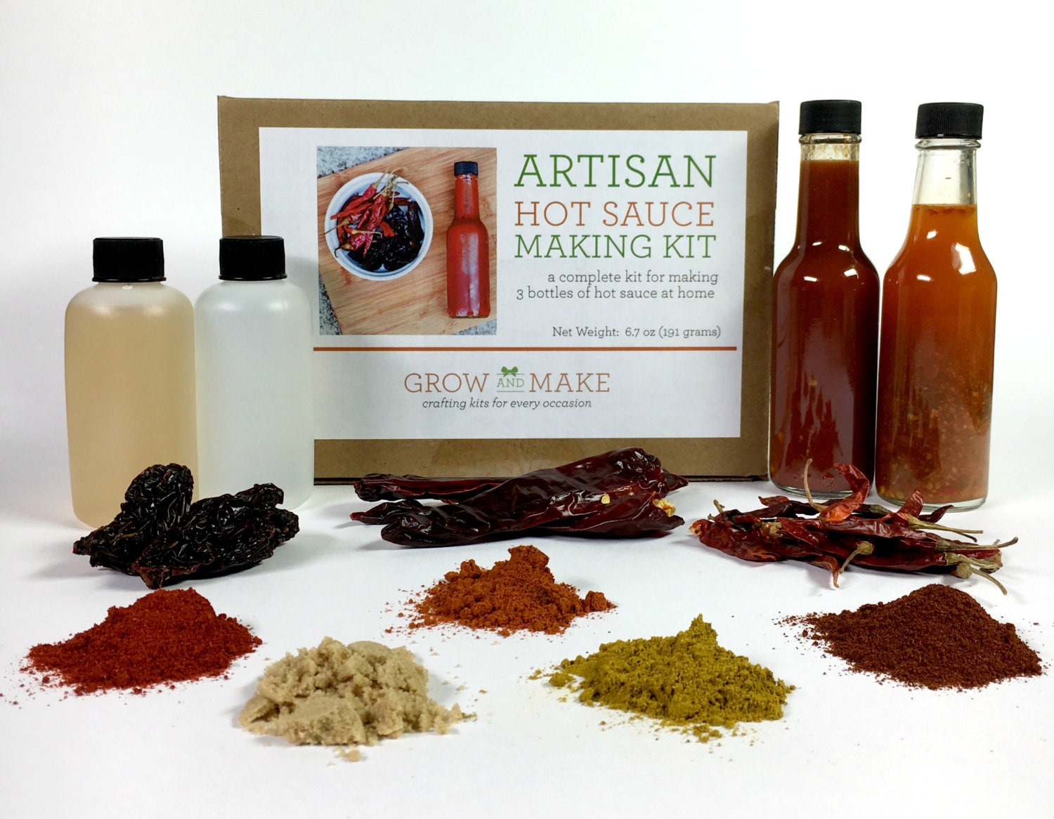 Artisan Hot Sauce Making Kit make 3 sauces by GrowandMake on Etsy