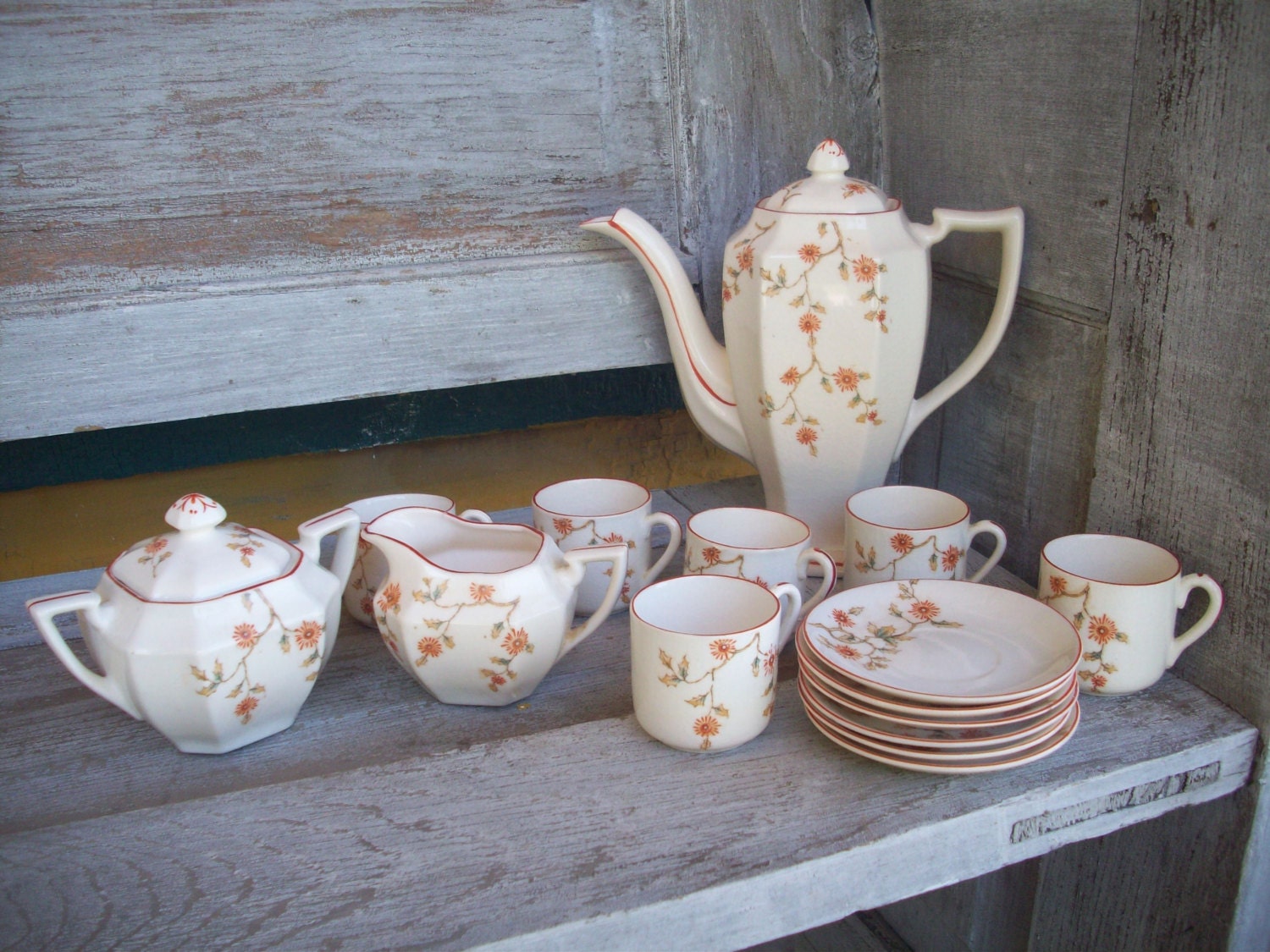 Royal Trico Nagoya Japan Tea Set Hand Decorated